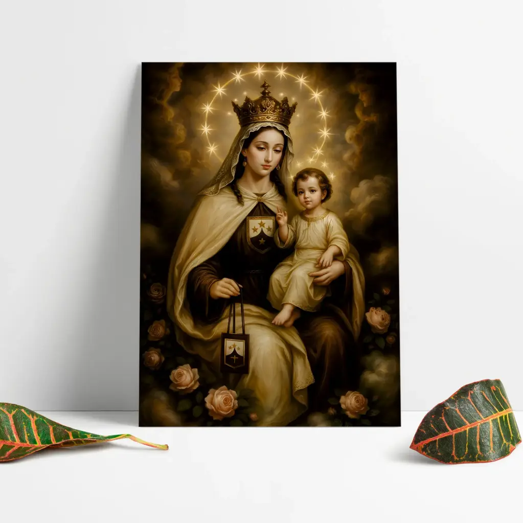 Cuadro Decorativo Religioso Virgen Del Carmen E4