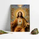 Cuadro Decorativo Religioso Sagrado Corazón De Jesús E4